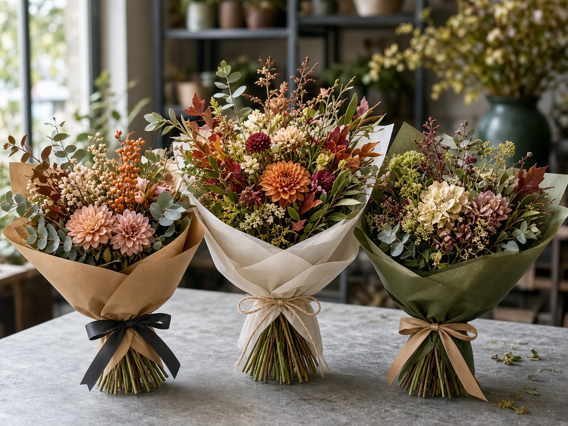 Seasonal bouquets at Lemonshore Florals